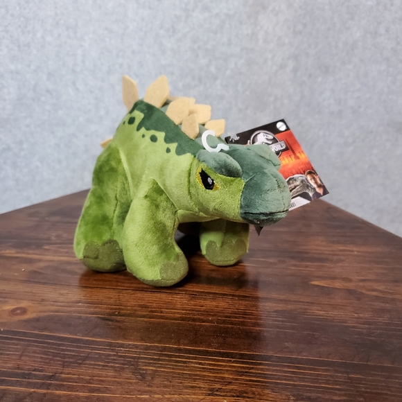 Jurassic World Stegosaurus Dino Stuffed Plush Mattel NEW Dinosaur 11 In - Picture 4 of 7